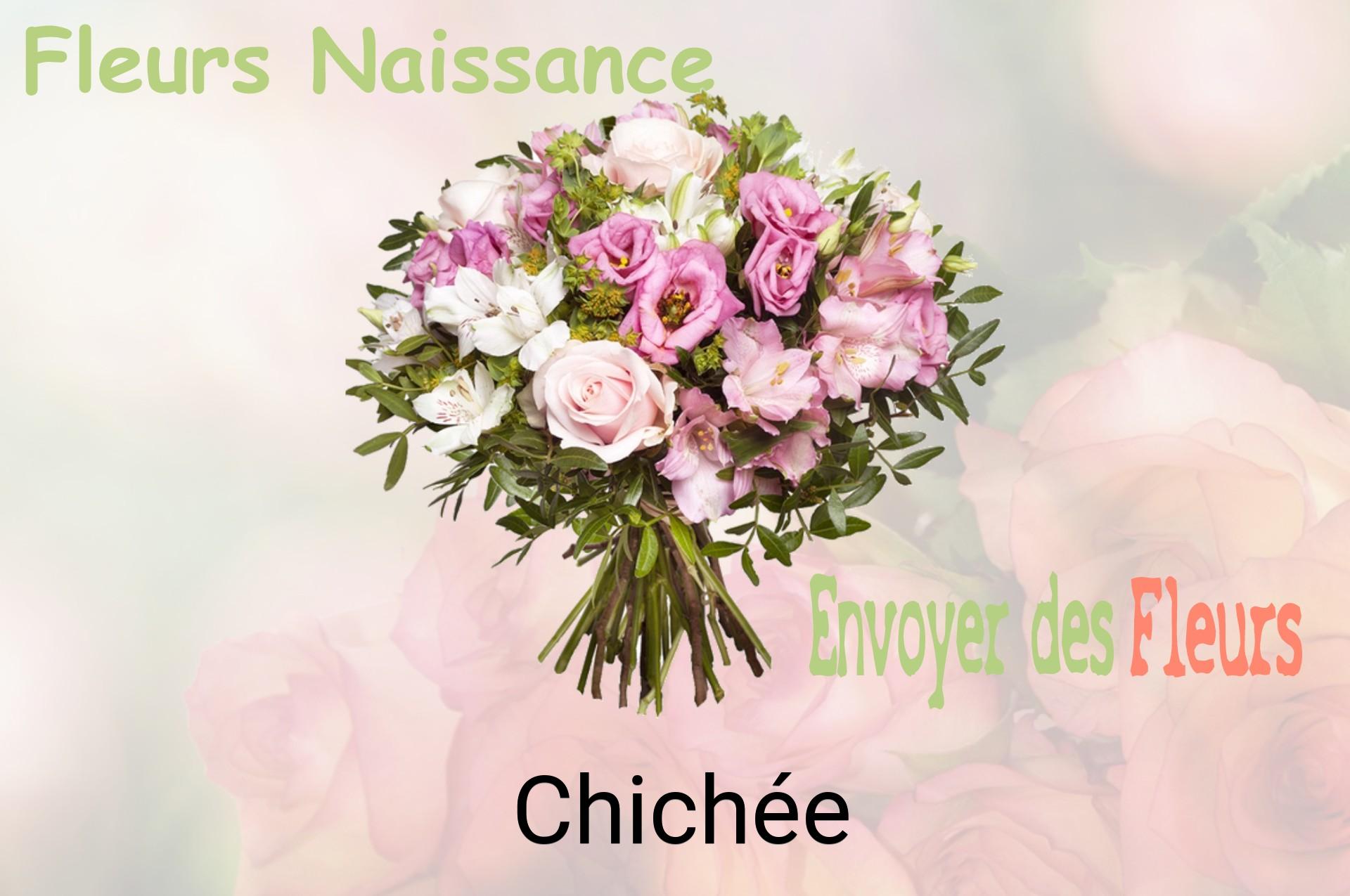 Bouquet de fleurs de naissance livré à Chichée